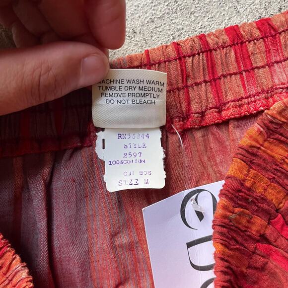 Vintage 60's orange and red midi skirt | size xs/s - Picture 5 of 6